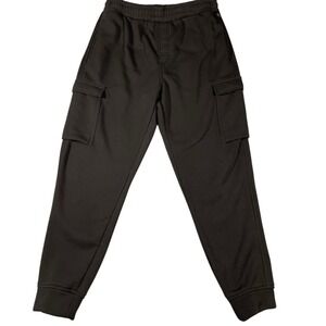 Leg3nd Black Cargo Joggers Men's Size L Athletic Sweatpants Elastic Waist